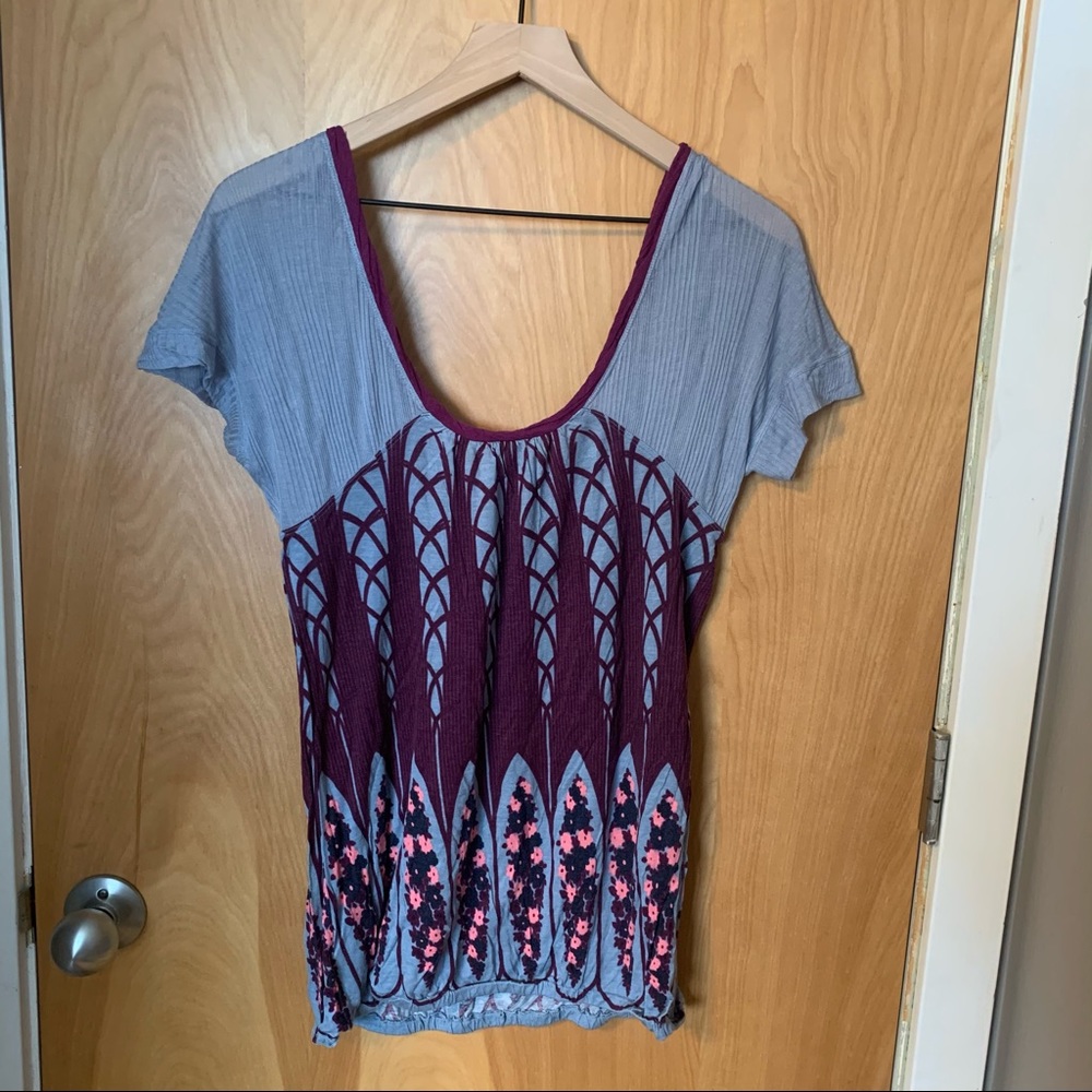 Free People Short Sleeve Top